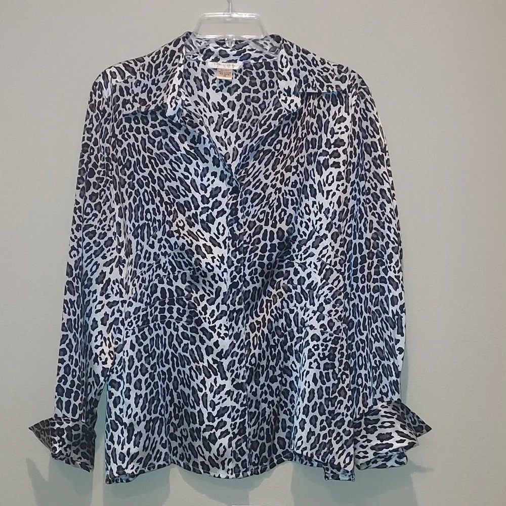 Transitions VTG 100% Silk blouse - Picture 5 of 6
